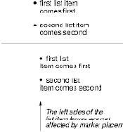 :  'list-style-type', 'list-style-image', 'list-style-position'  'list-style'